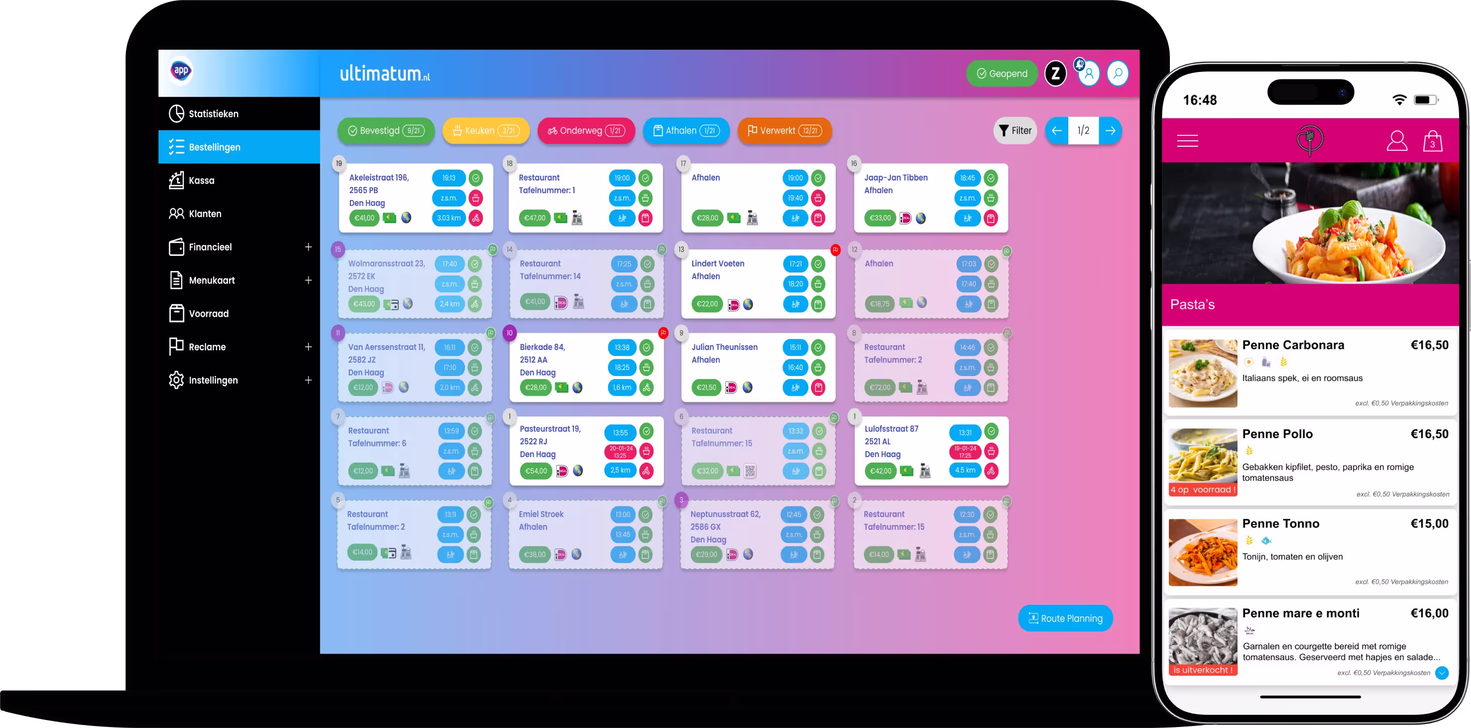 Bestel oplossingen voor restaurants